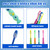 Medanera 120 Pcs Student Toothbrush Bulk with Suction Cup Soft Bristles Individually Wrapped Lovely Multicolor Toothbrushes for Boys Girls Home School Travel, 4 Colors