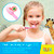 55Dental Kids Toothbrush Set of Soft Giraffe Toothbrush for Kids 3-12. Easy-Grip, Bristle Cover, Self-Standing & Splited Bottom for Cup Rim. by Lix, 4 Colors (100)