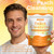 PKQLQ Peachy Clean Fiber Gummies with Prebiotic for Men, Peach Flavored Digestive Support & Detox Gummy Supplement, 60 Vegan Gummy Bears for Regularity & Gut Health (1)