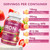 2 Pack Iron Gummies with Multivitamin, Iron Supplement for Women & Men with Folate, Zinc & Vitamin C, B12, B6 for Adults & Kids - Blood Builder & Energy Support for Iron Deficiency - 120 Gummies