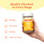 BeLive Organic Omega 3 Gummies - 180 Ct I Vegan Omegas 3 6 7 & 9 from Flaxseed Oil & Sea Buckthorn Fruit Oil, for Kids & Adults, Full Body, Brain & Eye Support, Sugar Free – Peach Flavor