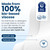 Clean Skin Club Clean Towels XL®, 100% USDA Biobased Face Towel, Disposable Face Towelette, Eczema Association Accepted, Makeup Remover Dry Wipes, Ultra Soft, 50 ct per pack, 2 Packs, 100 Ct Total
