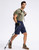 Pudolla Men's Hiking Cargo Shorts 9" Lightweight Outdoor Work Shorts for Men Travel Golf Camping Casual with 5 Zipper Pockets(Navy Medium)