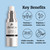 Vibriance Super C Serum for Mature Skin - All-in-One Vitamin Formula Hydrates, Firms, Lifts, Smooths, Targets Age Spots, Wrinkles, 1 fl oz