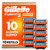 Gillette Fusion5 Power 5-Blade Razor Blade Refills for Men with Precision Trimmer, 10 Count