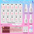 Beetles Press On Nail Kit-Short Square French Tip Press On Nails, 150Pcs Pink French Nail Tips with Nail Glue & Remover Builder Top Coat Nail Lamp, All-in-One DIY Fake Nails Gift for Women