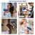 Slopehill Professional Ionic Hair Dryer, Powerful 1800W Fast Drying Low Noise Blow Dryer with 2 Concentrator Nozzle 1 Diffuser Attachments for Home Salon Travel (Prussian Blue)