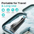 COSLUS C50 Portable Water Flosser for Teeth: 4 Modes & 5 Intensity Levels Professional Electric Dental Pick for Sensitive Gums, Braces & Orthodontic - Cordless for Travel Use, BPA-Free, ADA Accepted