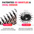 TYMO Hair Dryer Brush Blow Dryer Brush in One, 4 in 1 Ionic Hairdryer and Styler Volumizer with Oval Titanium Barrel, Hot Air Straightener for Smooth Frizz-Free Blowout, Gold, 2.85 Inch