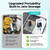 COSLUS C51 Portable Water Flosser for Teeth: 3 Modes & 6 Pressure Settings with Jet Mode Water Dental Pick for Orthodontic, Braces, Sensitive Gums, Compact for Travel, for Multiple Users, ADA Accepted