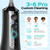 COSLUS C51 Portable Water Flosser for Teeth: 3 Modes & 6 Pressure Settings with Jet Mode Water Dental Pick for Orthodontic, Braces, Sensitive Gums, Compact for Travel, for Multiple Users, ADA Accepted