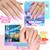 Beetles Gel Nail Polish Set - Chroma Dreams 100 Colors Rainbow Gel Polish Collection with 5 Pcs Base & Top Coat, Pink Blue Orange Purple Bright Pastel Shades, Soak Off UV LED Nail Art Kit for Women