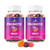 BeLive Probiotic Gummies - Probiotics with 5 Billion CFUs for Digestive Health, Men, Women & Kids Probiotic Supplements for Immune Support, Sugar Free & Vegan – Blueberry, Strawberry & Orange | 2-Pack