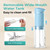 Bezvoi 2 Pack Travel Water Flosser for Teeth Cleaning: Water Dental Pick Set with Elegant Packaging for Couples Friends, 5 Modes & Removable Tank, Waterproof, Portable, for Braces, Gums Care