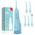 Leominor Water Dental Flosser Pick for Teeth, 300ML Portable Oral Irrigator Upgraded Tank Removable,IPX7 Waterproof, Rechargeable Travel Teeth Cleaner, Professional Electric Flossing Machine