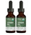 USDA Organic Vitamin B12 2000mcg Sublingual Liquid Supplement (2-Pack) - Vegan Methylcobalamin Drops for Natural Energy, Maintain Metabolism, and Immune System Support - 1 Fl Oz