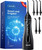 Nicwell Water Dental Flosser for Teeth - 4 Modes & 11 Pressure Settings Cordless Portable Oral Irrigator, IPX7 Waterproof Rechargeable with 5 Tips for Braces Cleaning, Travel, Deep Teeth Cleaning
