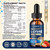 Liposomal L-lysine 1000MG Liquid Drops, 13-in-1 Lysine Monolaurin Supplements – Olive Leaf Extract with Vitamin C, B6, D3, B12 & Zinc for Collagen, Lip, Skin & Immune Support,Strawberry Flavor,4Fl Oz