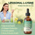 Liposomal L-lysine 1000MG Liquid Drops, Lysine Supplement for Women & Kids with Vitamin C, B6, D3, B12 & Zinc Gluconate, Skin & Lip Health, Immune & Collagen Production Support, Lemon Flavor, 4 fl oz
