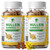 (2 Pack) 9 in 1 Mullein Gummies for Lung Cleanse & Lymphatic Drainage*, Extra Strength Mullein Leaf Extract w/Quercetin, Bromelain, Elderberry & Marshmallow for Respiratory & Immunity,Vegan,120 Count