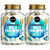 MAJU Wild Irish Sea Moss Capsules (120ct), Stronger Than Gel, 4-in-1 w/Bladderwrack + Burdock Root, Organic, Sebi Inspired, Raw, Seamoss Pills Powder, Wild, (2-Pack)