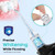 COSLUS Water Dental Flosser Teeth Pick C20: ADA Accepted, Portable Cordless Oral Irrigator 300ML Rechargeable Travel Irrigation Cleaner IPX7 Waterproof Electric Flossing Machine for Teeth, Whitening-B