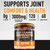 Glucosamine Chondroitin Gummies for Joint Support – 120 Glucosamine Gummies Extra Strength 3000mg with MSM, Turmeric, Calcium, Vitamin D3 – Sugar Free Vegan Adults Supplement – Flexibility & Mobility