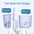 H2ofloss Dental Water Flosser for Teeth Cleaning With 12 Multifunctional Tips & 800ml Capacity, Professional Countertop Oral Irrigator Quiet Design(HF-9 whisper)