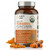 Purity Labs USDA Organic Turmeric Curcumin Supplement with Ginger & Black Pepper, 95% Curcuminoids for Joint Support & Inflammation, 120 Veggie Capsules, 2 Per Serving, 60 Day Supply
