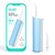 quip Water Flosser with Replacement Tip - Cordless Water Flosser with Adjustable Pressure - Teeth Cleaner Pick with 360 Degree Rotating Replaceable Tip, Rechargeable Water Dental Pick - Sky Blue