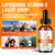 Vemluta 2 Packs Liposomal Vitamin C 2000mg Liquid Drop, High Absorption VC Complex Rose Hips with Echinacea, Citrus Bioflavonoids, Zinc, Vitamin D3 for Immune System & Antioxidant,4 FL Oz