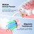 COSLUS C20 & C41 Portable Water Flosser with Electric Toothbrush Combo: 2-in-1 Oral Clean Kit for Teeth, Braces, Gums Care - Brushing & Flossing for Adults, Family, Travel Use, BPA-Free, Pink