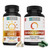 Zhou D3 + K2 & Thyroid Support - Vitamin D3 K2 Supplement for Women & Men with 5000 IU of Vit D & MK-7, Thyroid Supplement with Zinc, Iodine & Selenium, Metabolic Health - 60 Capsules Each (120 Total)