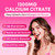 2 Pack Calcium Gummies for Women, Calcium Citrate 1200mg with Vitamin D3 K2, Collagen & Biotin, B0ne, Teeth, Immune & Hormone Support, Sugar Free, Non-GMO, Gluten-Free, Strawberry Flavor, 180 Count