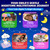 Kids 4+ Melatonin Free Sleep Aid Gummies + Magnesium Glycinate + Saffron + Calcium, D3+K2, Inositol-Kids Sleep Gummies Nighttime Multivitamin Support Calm Mood, Brain, Bone & Immune, Sugar Free, 2Pack