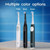 Oral-B Rechargeable Electric Toothbrush, iO2 Starter Kit, 3 Cleaning Modes, Automatic Pressure Sensor to Protect Gums, 2 Brush Heads, Night Black