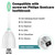 Replacement Toothbrush Heads for Philips Sonicare E-Series/Essence/Xtreme/Elite and Other Screw-on Electric Toothbrush Models, 12 Pack, Dupont Bristles