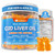 Cod Liver Oil Gummies 1000mg for Kids & Adults - w/Omega 3 (EPA & DHA), Vitamins A, D3 & K2 - Cod Liver Oil Omega 3 Gummies for Immune, Brain & Cognitive Support, SugarFree, Orange Flavor, 120Cts