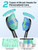 COSLUS C40 Sonic Electric Toothbrush for Adults: 47000 VPM for Deep Cleaning & Whitening with Travel Case - 5 Modes for Sensitive Teeth & Braces, Wireless Charging, 6 Brush Heads, Black & Green (2PCS)