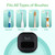 Bril UV-C Toothbrush Sanitizer and Holder – Wall Mounted, Rechargeable, 30-Day Battery, Magnetic Mount, Fits Electric and Manual Brushes, Portable Travel Case, Auto-Shutoff – Black
