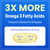 Triple Strength Omega 3 Fish Oil 3600 mg | EPA & DHA | 180 Softgels | Burpless Fish Oil Supplement, Wild Caught | Over 2100mg Omega-3 Fatty Acids Supplements | Natural Lemon Flavor Omegas 3 Pills