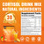 Cortisol Drink Mix Powder with Magnesium Glycinate, L-Theanine, Ashwagandha & Vitamin For Relax, Focus & Calm, Natural Cortisol Supplement for Women and Men, Orange Flavor, 30 Sticks