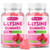 MEENCCD 2 Pack L-Lysine 1000mg Gummies, Lysine Supplement for Adults & Kids, Essential Amino Acid Supplement Supports Collagen Formation, Sugar-Free, Raspberry Flavor, 120 Count