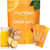 All About Juicing Ginger Shots with Pineapple & Turmeric - Superfood Juice Powder - Immunity, Digestion & Energy Support - 30 Wellness Stick Packs - PuriVibe