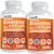 Super Berberine Supplement with Ceylon Cinnamon, BioPerine, Apple Cider, and Turmeric 1500mg - 8-in-1 Dihydroberberine Supplement for Overall Wellness and Balance Support (120 ct, Pack of 2)