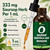 Organic Soursop Graviola Leaf Extract Liquid Drops | Pure Soursop Bitters Liquid for Immune Support | GMP Certified, Vegan, Non-GMO, Gluten Free | 4 Fl Oz