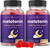 Melatonin Gummies for Kids & Adults | Natural Sleep Aid Drug-Free, Vegan Berry Flavor Kids Melatonin Gummy Supplement | 2.5mg, 5mg or 10mg Dose | Sleeping Pills Substitute 60 Gummies (Pack of 2)