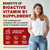 Safgumjel Vitamin B1(Benfotiamine) Gummies 500mg – B1 B6 B12 Vitamins with Magnesium for Energy Metabolism, Healthy Nervous System – Chewable B Complex for Adults & Kids - Vegan, Sugar Free, 120 Ct