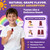 (2Pack) Sugar Free Magnesium Glycinate Gummies for Kids & Adults - Zzz Support, Relaxation & Cognition Support, 200/400mg Magnesium Gummies with L-Theanine, GABA, Calcium, B6, D3, C & K2, Grape Flavor