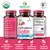 USDA Organic Whole Food Biotin Supplement, Made with Plant-Based Biotin from Sesbania Agati Trees, by SolaGarden Naturals, 60 Non-GMO Vegan Capsules, Supports Hair, Skin, and Nails, Made in USA